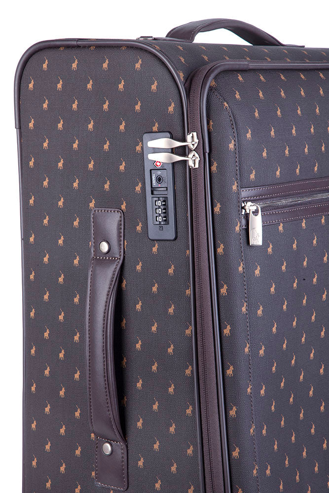 Polo  Signature Luggage Large Travel Set Brown