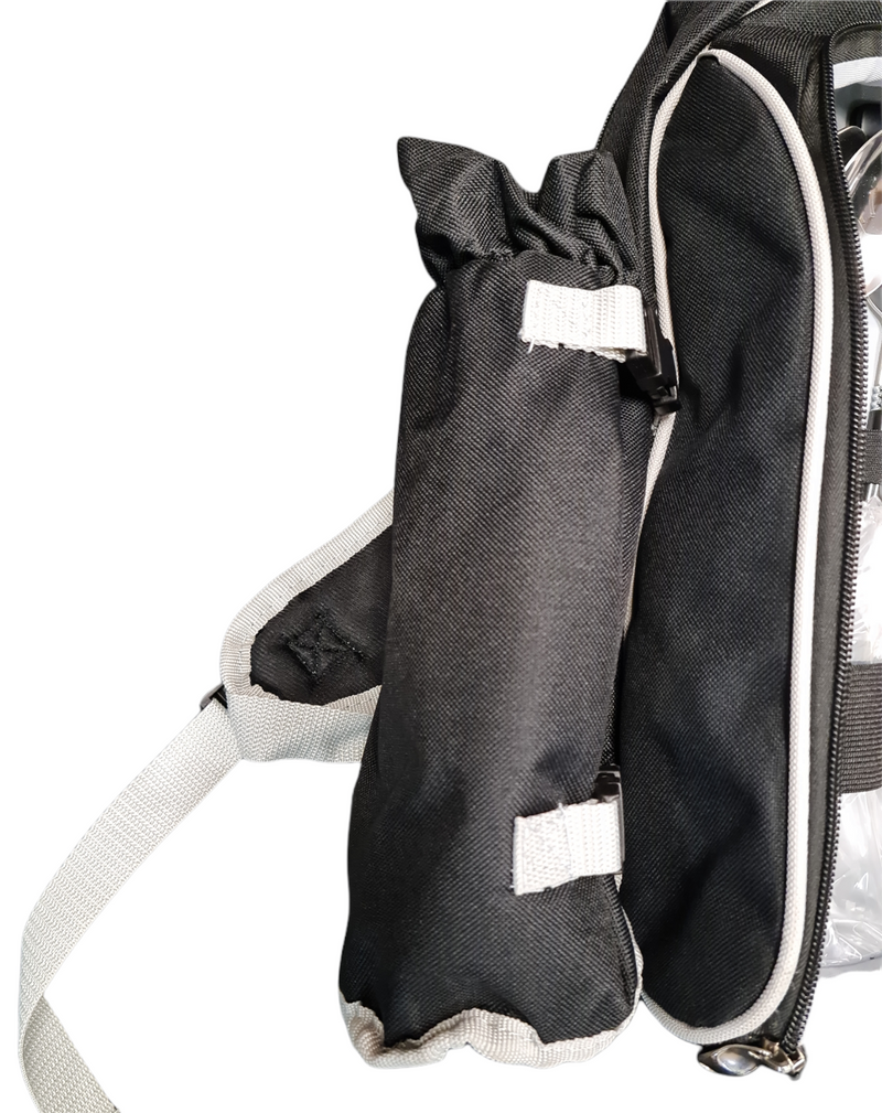 Picnic Cooler backpack with bottle holder black Saleys Travel Goods