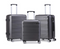 Pierre Cardin Gasper Luggage Spinner 3 Piece Set Charcoal