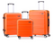 Pierre Cardin Gasper Luggage Spinner 3 Piece Set Orange