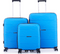 Pierre Cardin Montpellier Luggage Spinner 3 Piece Set Sky Blue
