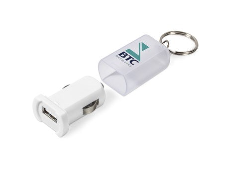 Ventura Usb Car Charger - Solid White Only