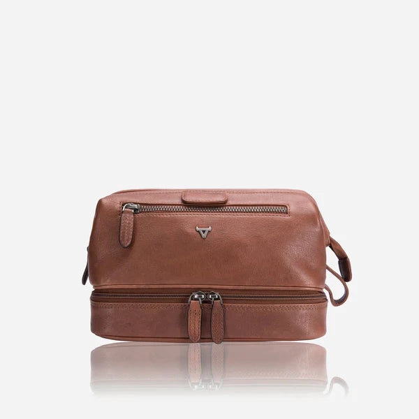 Brando Kudu Leather Wash Bag | Copper
