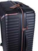 Cellini Allure Hardshell Large 4 Wheel Trolley Case Black