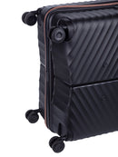 Cellini Allure Hardshell Large 4 Wheel Trolley Case Black