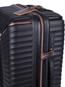 Cellini Allure Hardshell Medium 4 Wheel Trolley Case Black