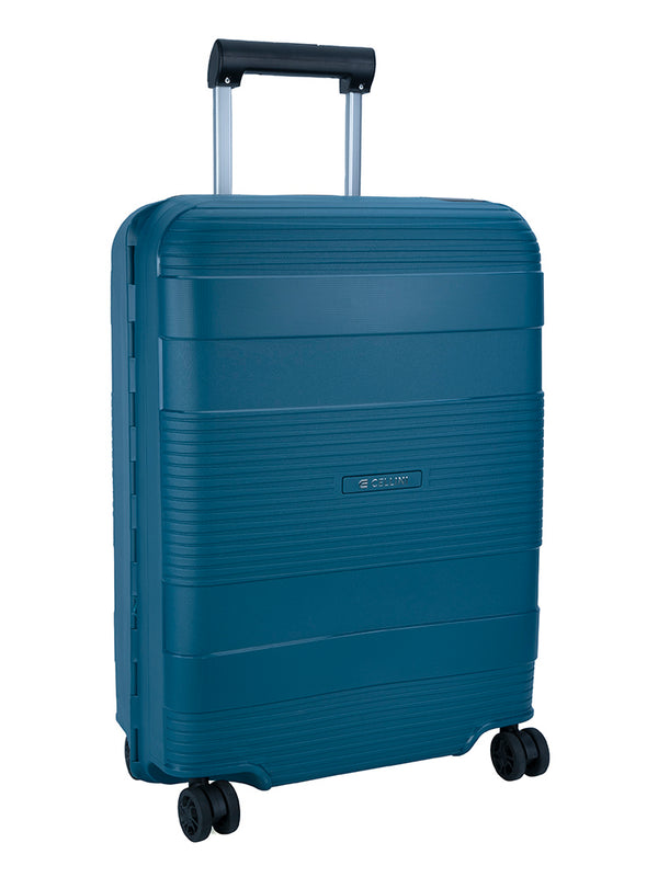 Cellini Safetech 4 Wheel 55cm Carry On Trolley Blue