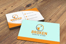 Unique minimalist business logo and business card design