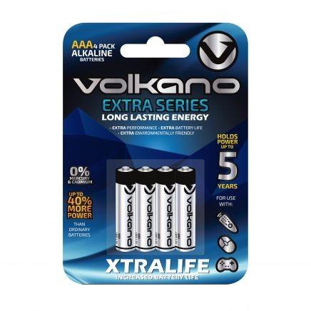 Volkano Extra Series Alkaline Batteries AAA - Pack of 4