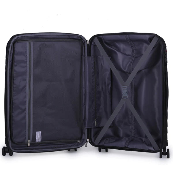 Pierre Cardin Montpellier Luggage Spinner 3 Piece Set Sky Blue