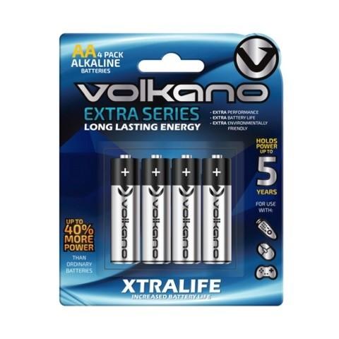 VOLKANO ALKALINE BATTERIES AA PACK OF 4