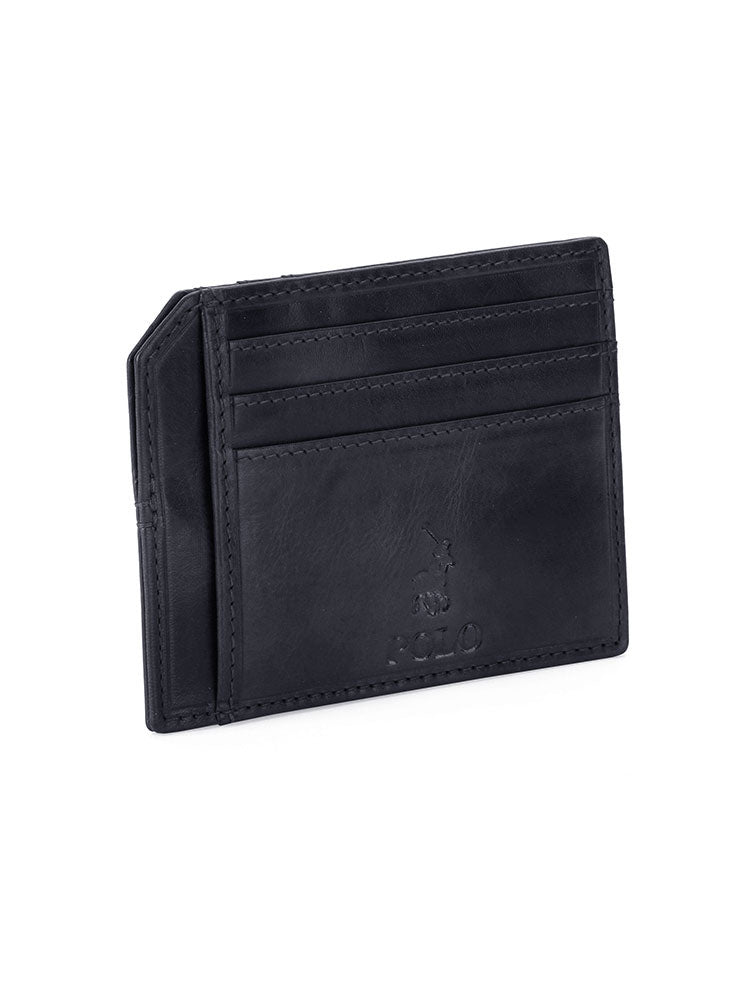 Polo Etosha Credit Card Wallet With Top Pocket Black