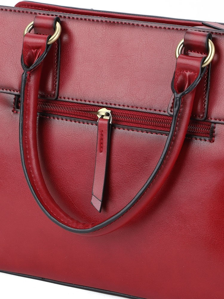 Polo Modello Leather Shopper Handbag Black