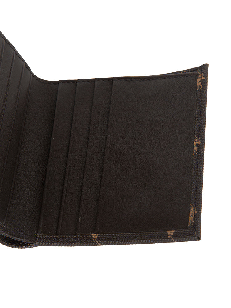 Polo Signature Credit Card Wallet Black Brown