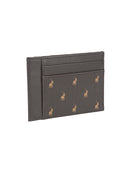 Signature Credit Card Holder With Top Pocket Brown