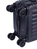 Voyager Duro 4 Wheel Carry On Trolley Case Black