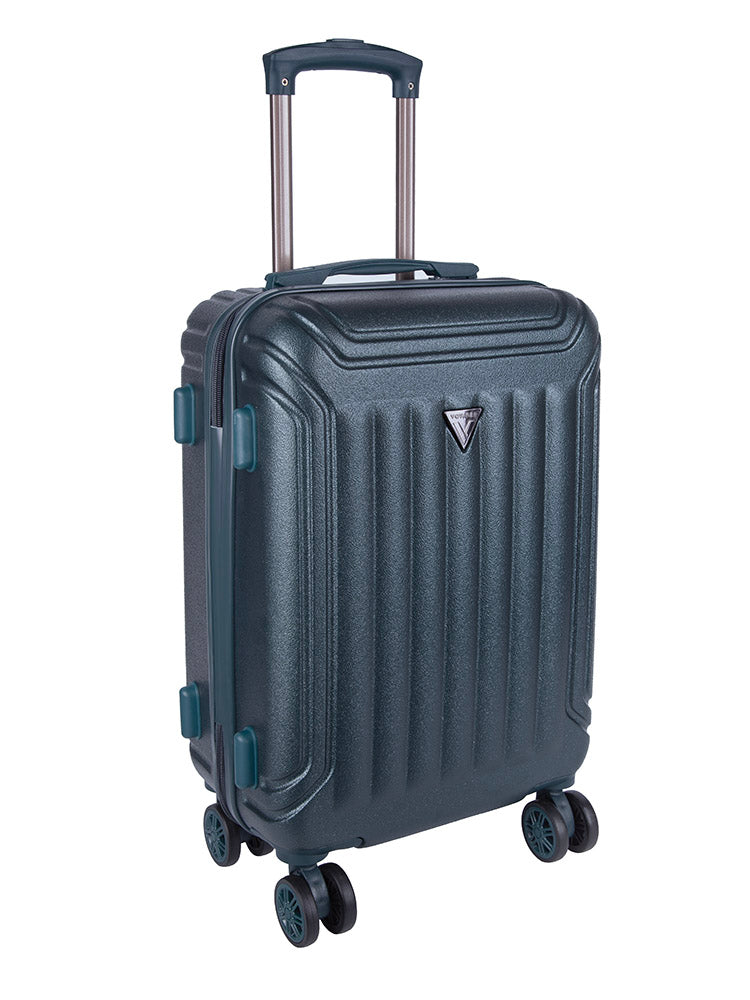 Voyager Duro 4 Wheel Carry On Trolley Case Green