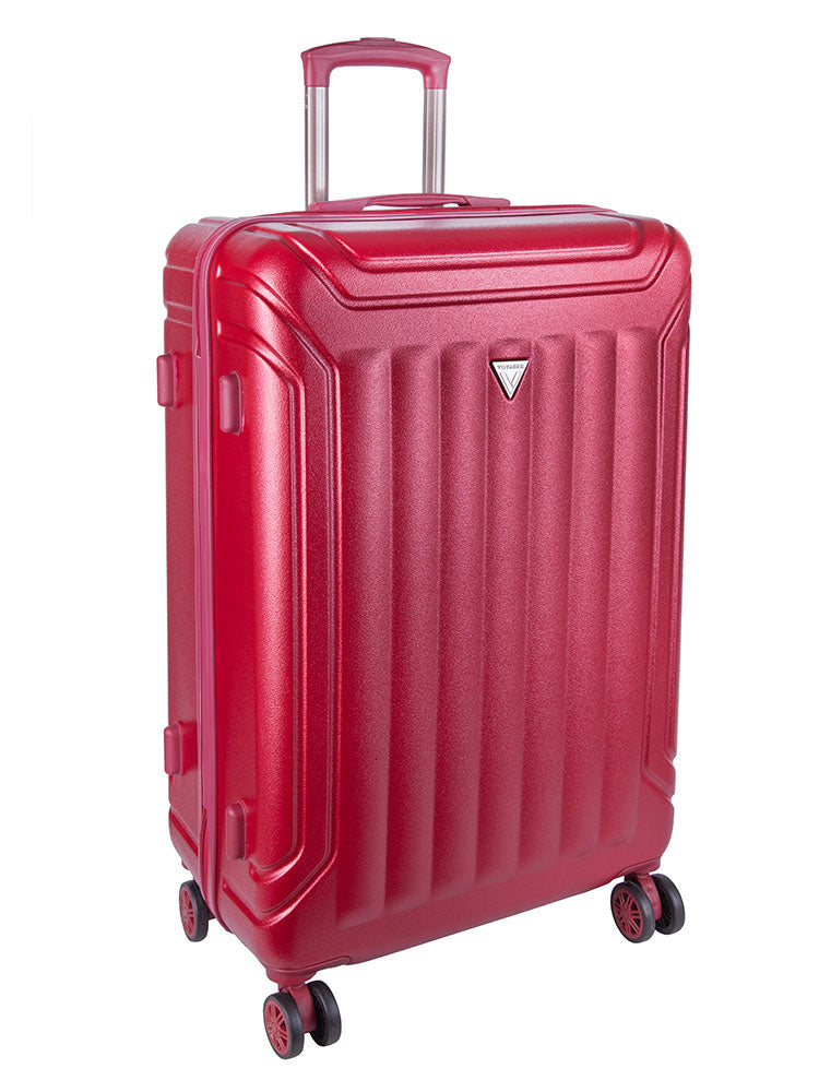 Voyager Duro Large 4 Wheel Trolley Case Red