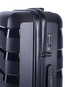 Voyager Pacific Medium 65cm Wheel Trolley Case Black