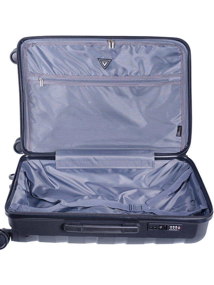 Voyager Pacific Medium 65cm Wheel Trolley Case Black